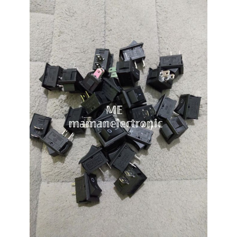 Rocker Switch 2pin Kecil / Rocker Switch Saklar 2 Kecil