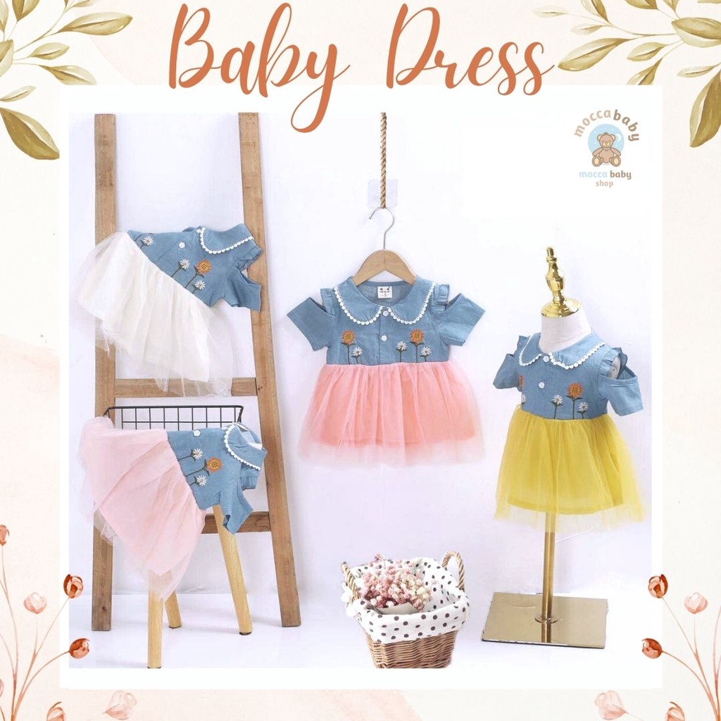 MBSS - DRESS DENIM EBV Baju Dress Anak Perempuan Import Model Gaun / DNM11