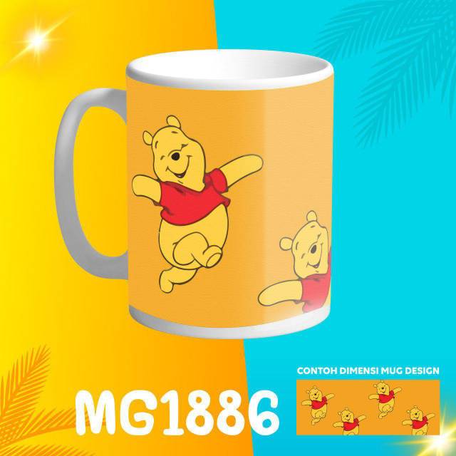 MUG CUSTOM THE POOH (CUSTOM MUG KARAKTER)
