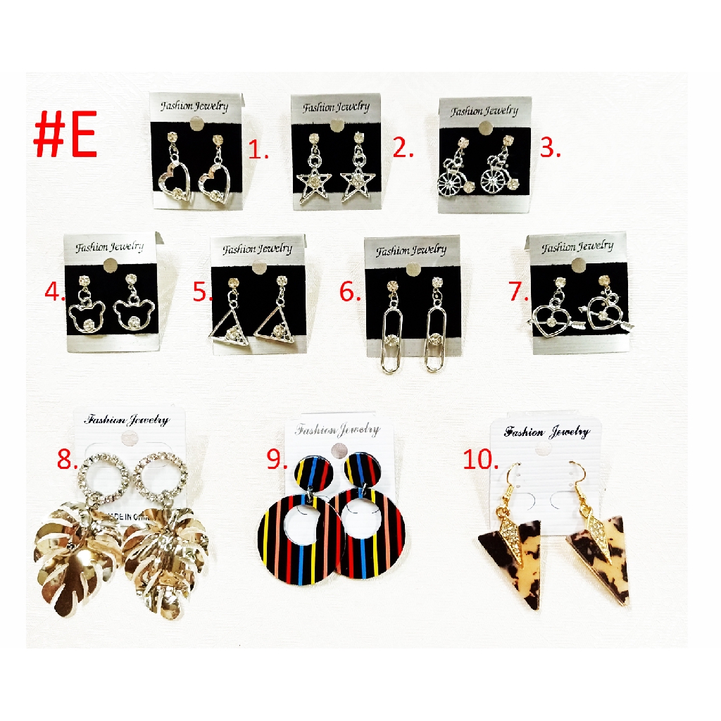 Anting wanita kekinian ala korea import aneka varian 388