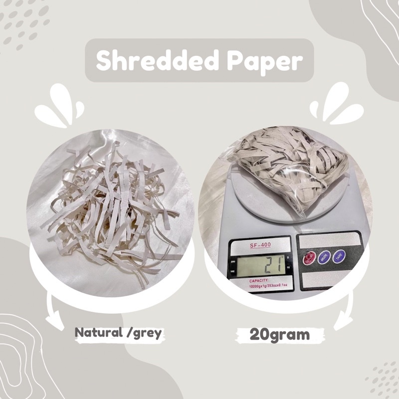 

ketas cacah serut shredded paper untuk hampers isi 20gram minimal order 2
