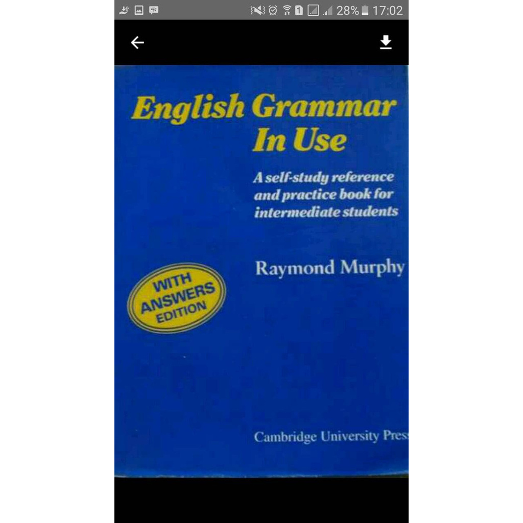 Murphy english grammar ответы