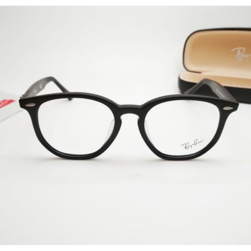 Kacamata Hexagonal Black Matte Frame + Lensa Crizal Essilor Alize