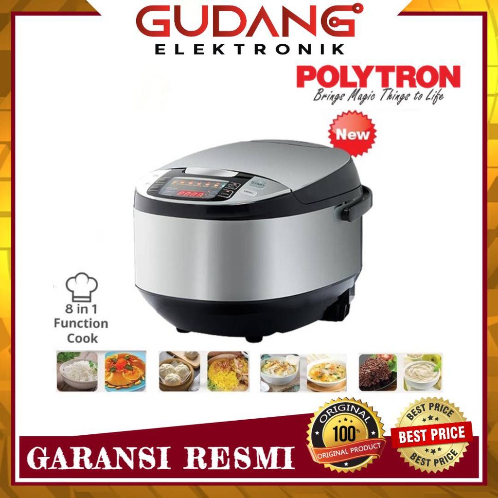RICE COOKER POLYTRON DIGITAL PRC 1901 SMART MULTI COOKER MAGIC COM POLYTRON PRC1901
