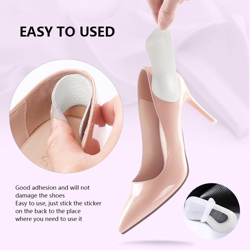 1 Pasang Heel Pad, Cushion Sisipan Sepatu Hak Tinggi Wanita Bahan Lembut Nyaman Kuat dengan Perekat