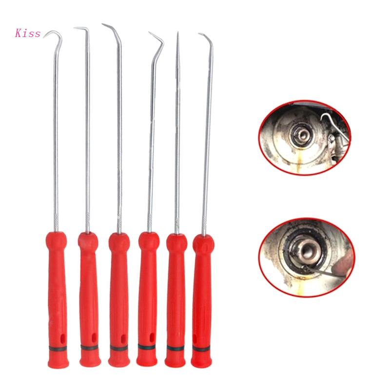 Kiss 6 Pcs Alat Pelepas Seal O-ring Oli Kendaraan Dengan Hook Pengait
