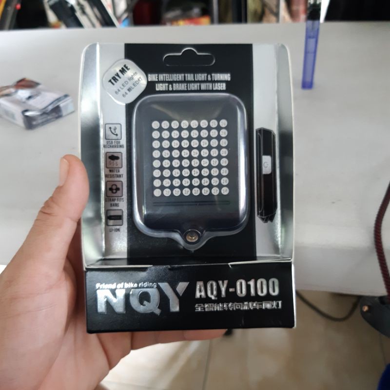 Lampu Belakang sepeda led Smart.