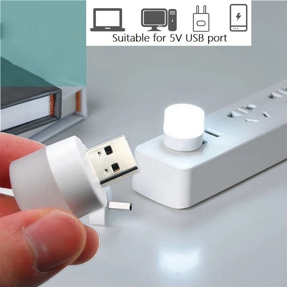 Bola Lampu LED USB Mini / Mini USB Light / Lampu Baca Portable / Lampu Tidur Estetik