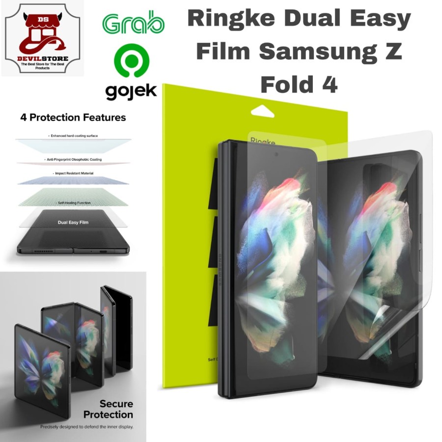 Ringke Dual Easy Film Screen Protector Samsung Z Fold 4 Anti Gores