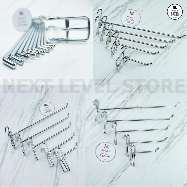 Stainless Hook 10 15 20 25 CM Tebal 5MM Gantungan Cantolan Ram Display