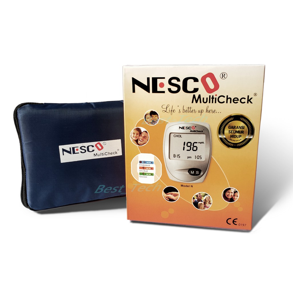 Alat Tes Gula Darah Kolesterol Asam Urat - Nesco GCU Multicheck 3in1