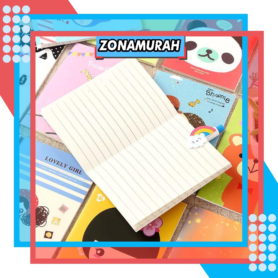 

⭐ ZonaMurah ⭐ R038 BUKU TULIS MINI CARTOON NOTE BOOK KARTUN CATATAN LUCU ANAK SEKOLAH IMPOR MURAH