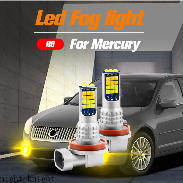 2pcs Lampu Kabut LED H11 Untuk Mercury