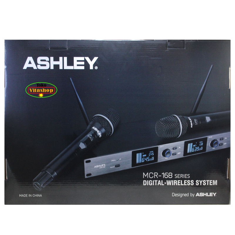 Microphone Ashley MCR-168 Mic Wireless Mikrofon Werles Anti Feedback