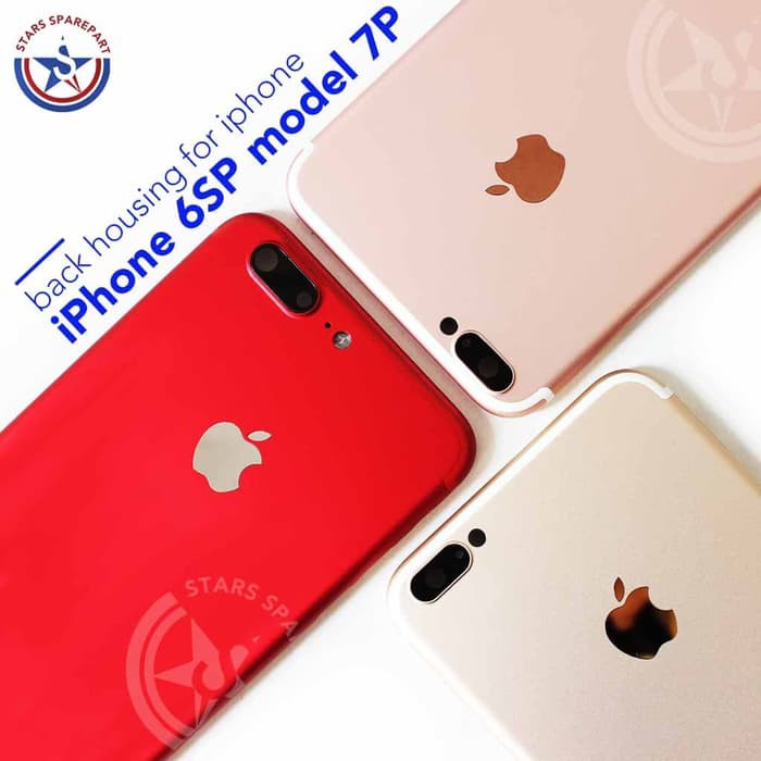 HARI INI SAJA iphone 6s Plus model iphone 7 Plus Housing / Casing / Backdoor - Merah Muda