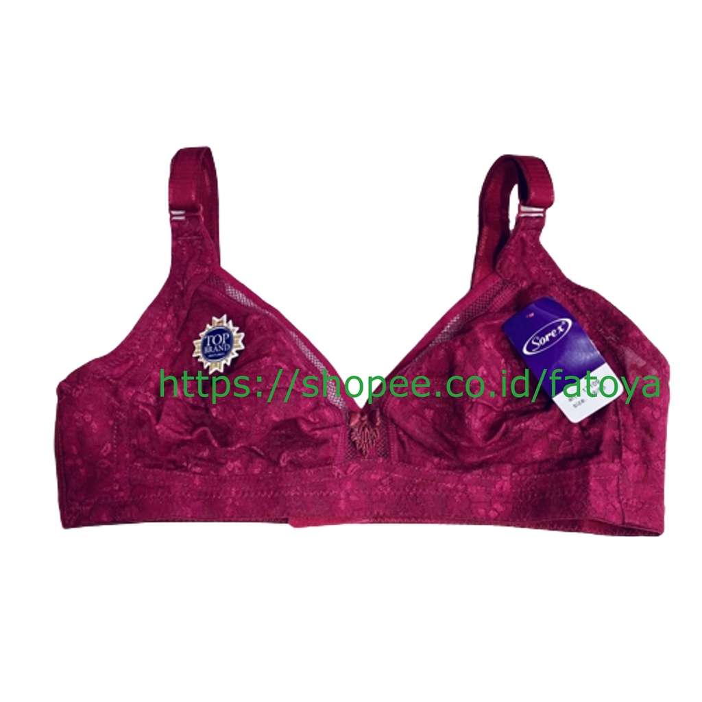 Salju_Fashion/ SOREX Bra BH Brukat Big Cup Tanpa Busa Tanpa Kawat