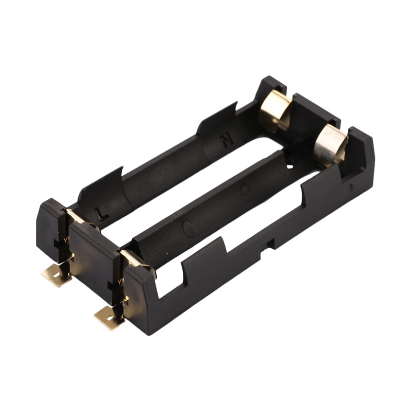 Battery Holder SMD For 18650 Black With Bronze Pins Gold Plated for 18650 3.7V