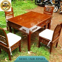 meja makan jati, meja makan kartini, mebel jepara, furniture