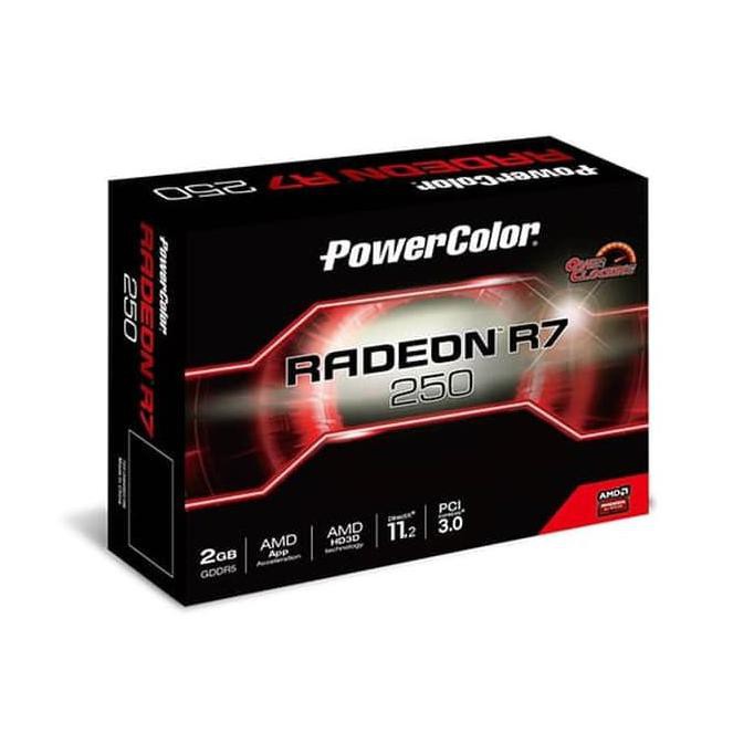Ready Stock] Powercolor Radeon R7 250 2Gb Ddr5 / Vga R7 250 2Gb Ddr5