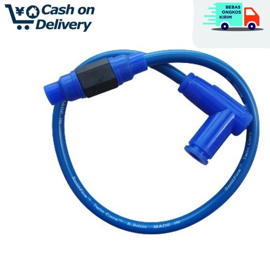 COD BIRU cangklong busi+kabel busi racing splitfire