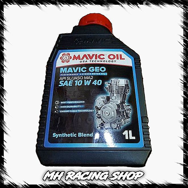 MAVIC OIL MAVIC GEO API SL JASO MA2 SAE 10 W 40 OLI MAVIC 4 TAK 1L