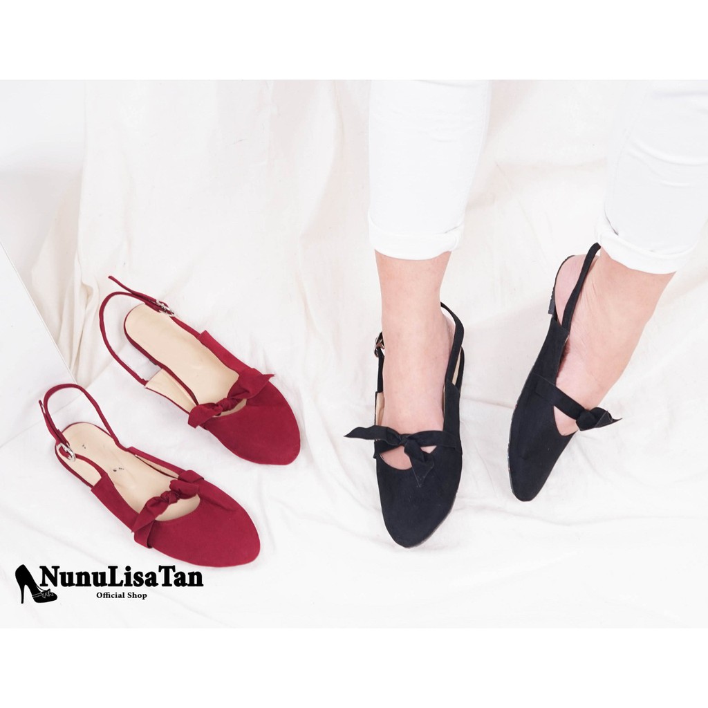 NunuLisaTan - VIRGO Termurah Flat Shoes Baru Korea 2 warna