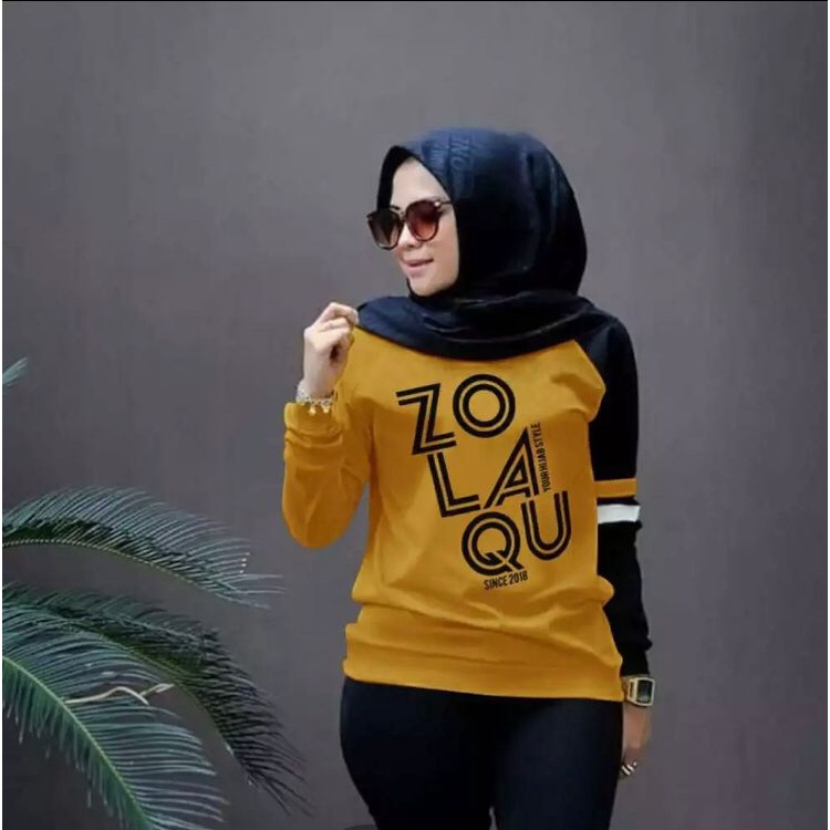 BAJU ZOLAQU /SWEATER ZOLAQU (COD) BAJU WANITA LENGAN PANJANG / SWEATER WANITA KEKINIAN / KAOS WANITA