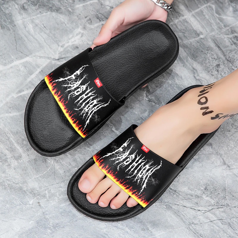 PROMO GRATIS ONGKIR 11.11 SALE - Sendal Slip On Casual Pria By Fashion Sandal Slop Sandal Kokop Murah Pria Wanita Kekinian (Unisex)-1