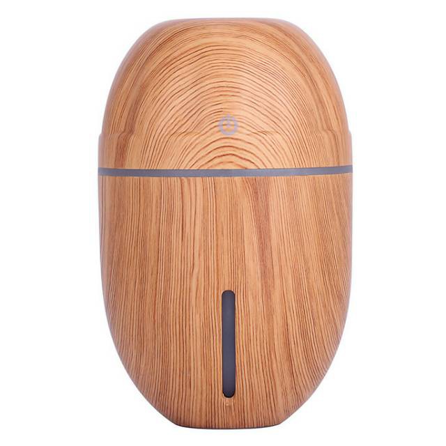 Ultrasonic Humidifier Aroma Essential Oil Diffuser Wood Design 300ml Moisture  J-010  Wooden jnp