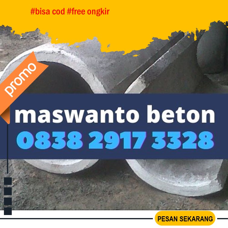 Jual Buis Beton Setengah Lingkaran di Sidoarjo