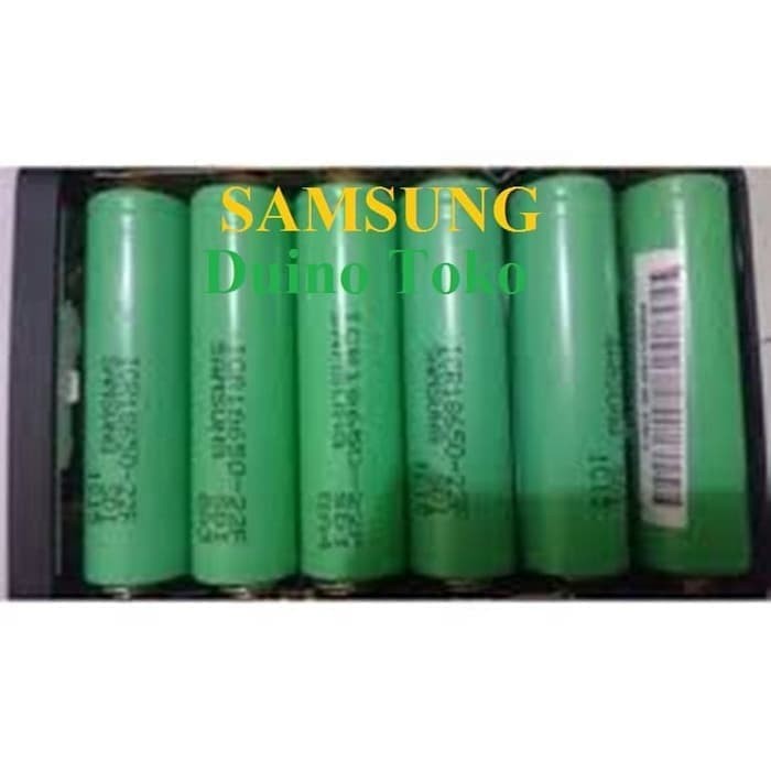 Baterai 18650 merk samsung Bekas Laptop Batre Li Ion Capacity Data 2200 mAh original - belum cas