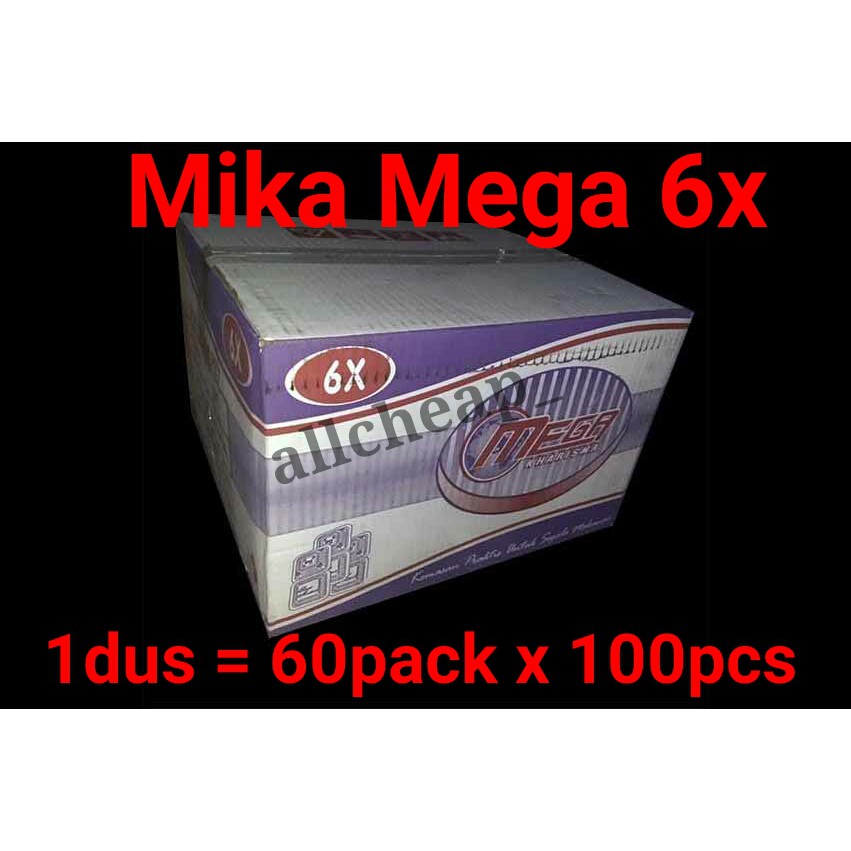 100Pcs MIKA MAKANAN BENING MIKA MEGA 6X FOOD GRADE MIKA BOX TEMPAT KUE NASI 6X