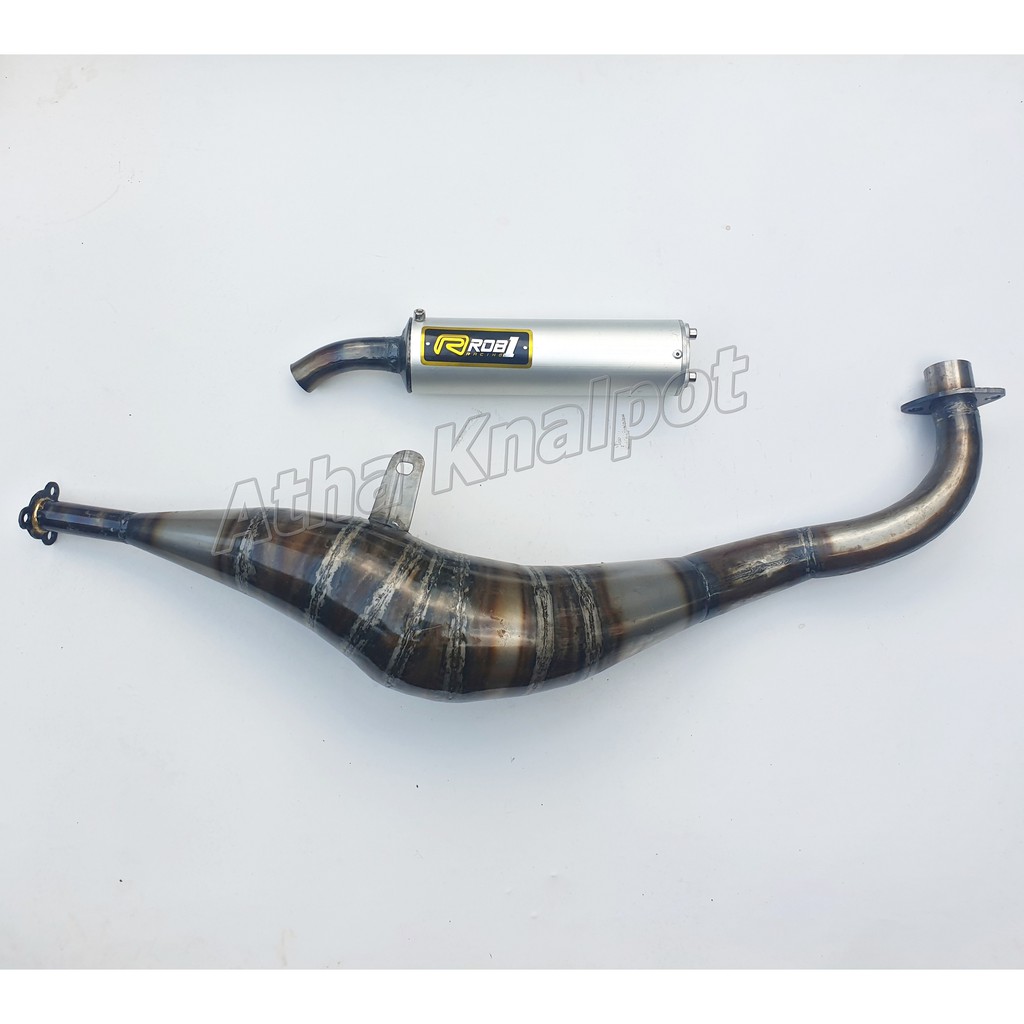 Knalpot ROB1 Fiz R Force1 Model Bm Power 2tak Plat Galvanis