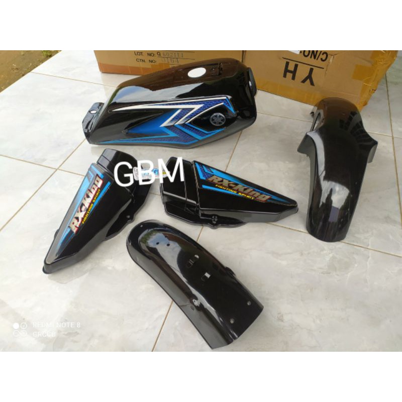 BODY SET RX KING 2004-body set rxking 2004 hitam list biru