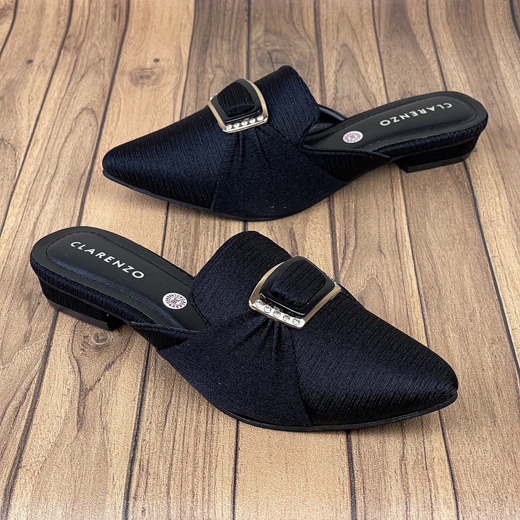 Sepatu Wanita Slip On Mules Acecoris Import CH49 ~ CLARENZO