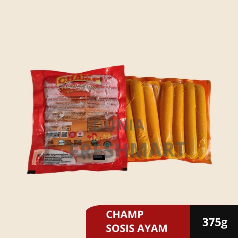 

CHAMP SOSIS AYAM ISI 15/375GRAM SOSIS AYAM CHICKEN SAUSAGE SOSI CHAMP SOSIS CHEMP