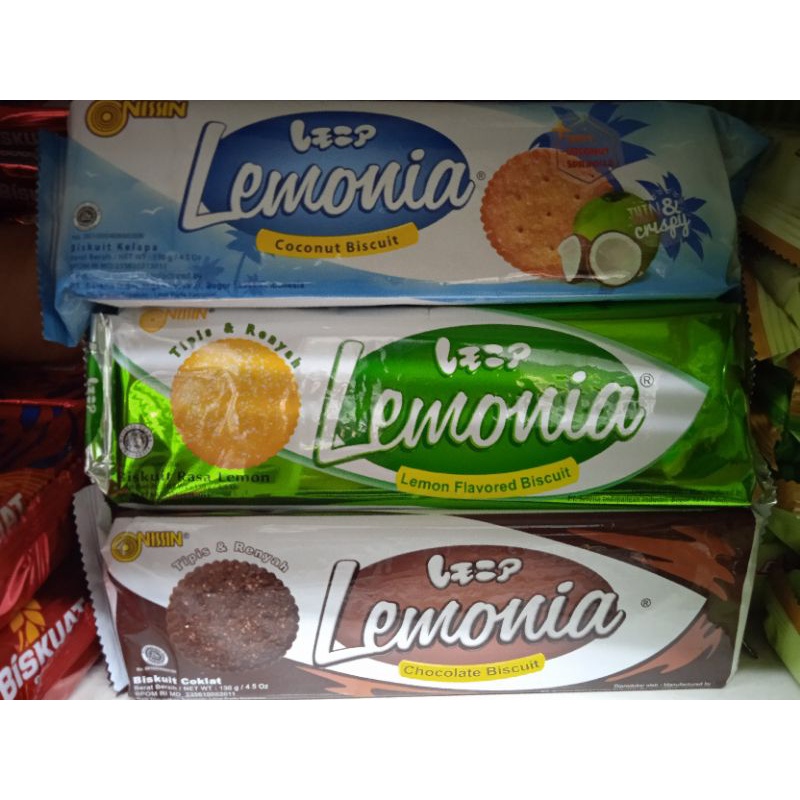 

Nissin Lemonia Cokelat/Lemon dan Coconut 130 Gram