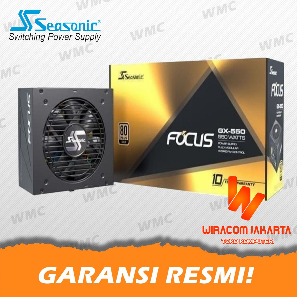 Seasonic Focus Gold GX-550 - 550W Full Modular - 80+ Gold Certified