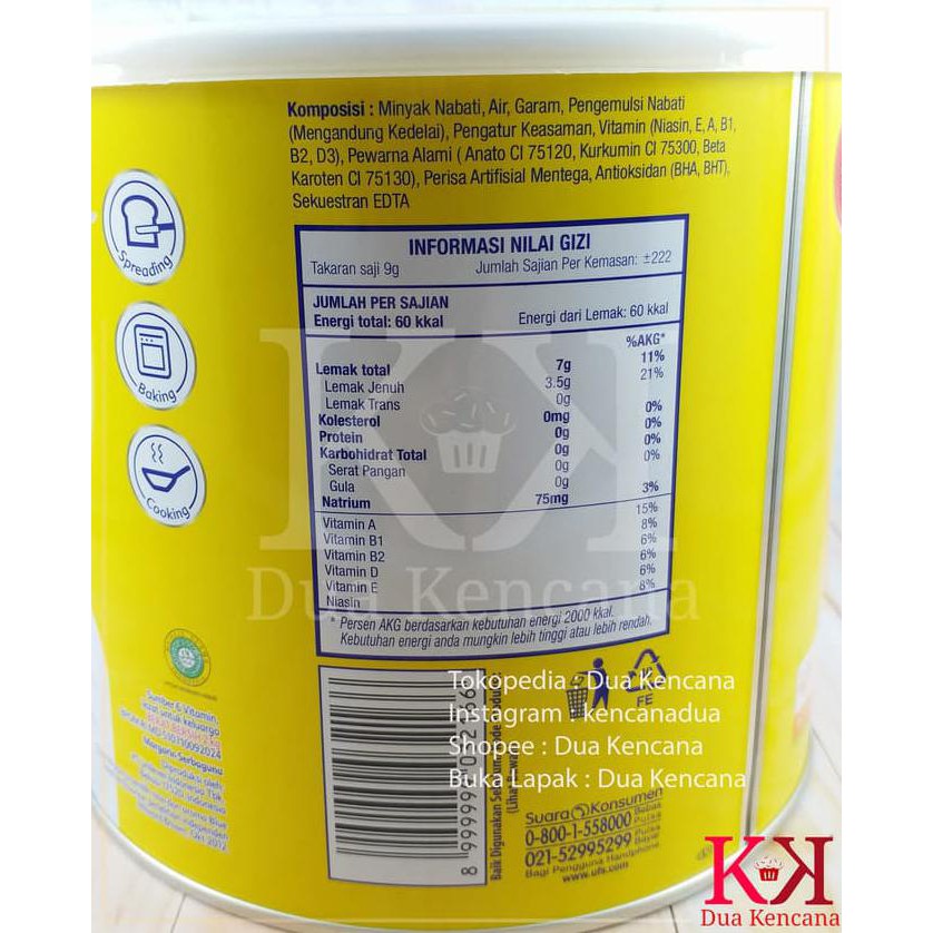 

Margarine Mentega Blue Band Master 2 KG Serbaguna