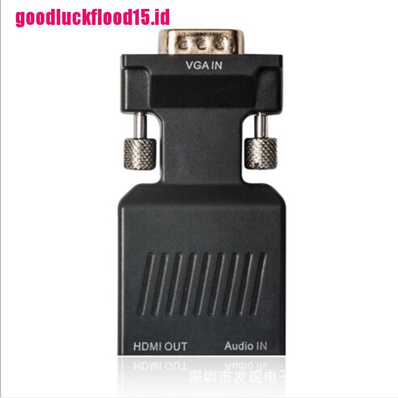 {LUCKID}1080P VGA male to HDMI female adapter converter with USB audio cable