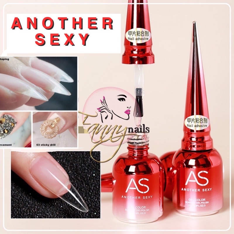 AS ADHESIVE GEL GLUE APRES USA 15ML As adhesive glue NAIL EXTENSION GEL X APRES POLY GEL APRES