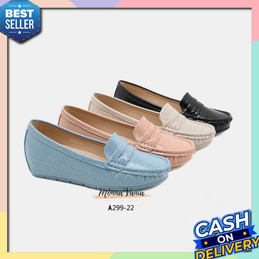 Sandal Wedges Wanita Hak Wejes Tinggi Pesta Kondangan Sendal Wedjes  Korea Ori UJ60 Monna Vania - [4