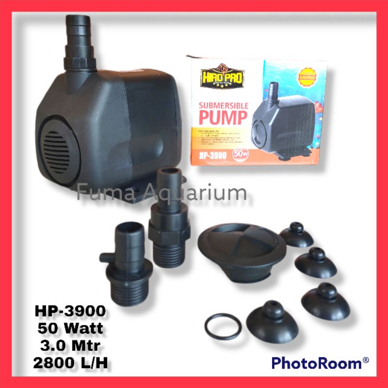 Hiro Pro 3900 HP 3900 Pompa Filter Air Kolam Aquarium Low Watt Submersible Pump Power Head