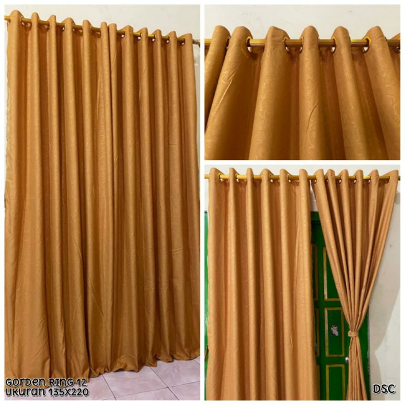 Gorden ring/ smokring embos gold uk 135*220