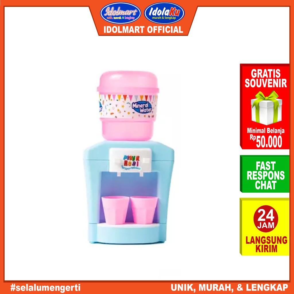 IDOLAKU Mainan Play It Real Gallon Dispenser / Masak-Masakan Galon Air