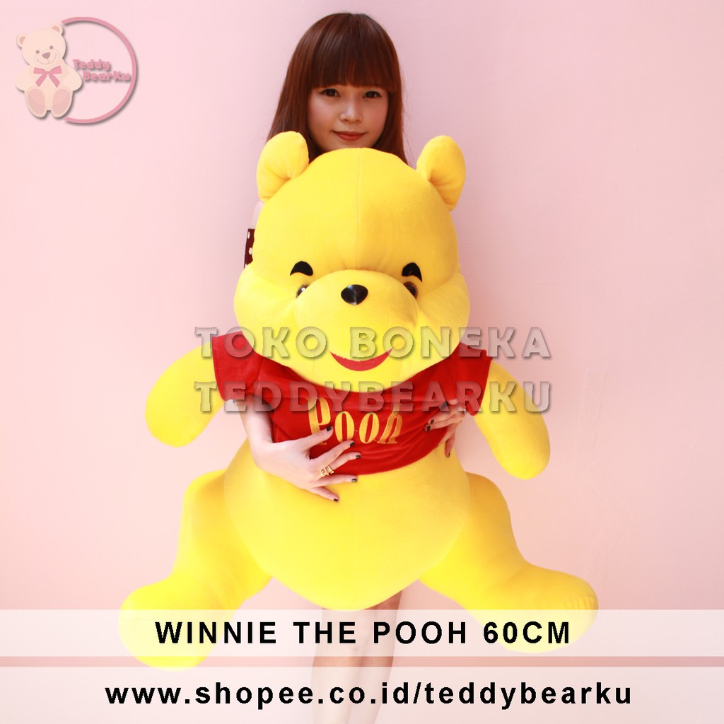 BONEKA WINNIE THE POOH IMUT JUMBO 60CM DUDUK