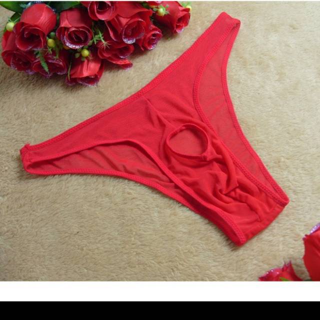 Celana dalam pria sexy open transparan
