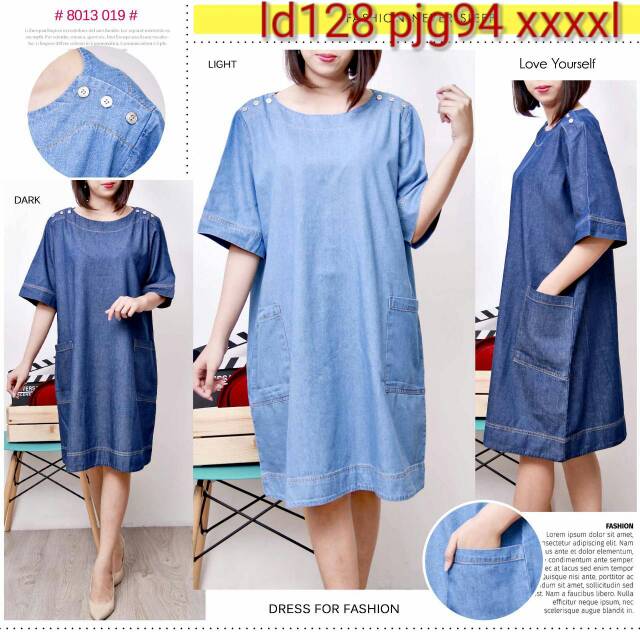 JUMBO JEANS / BAJU MENYUSUI / DRESS HAMIL / DRESS JUMBO / BAJU JEANS JUMBO / BAJU HAMIL JEANS