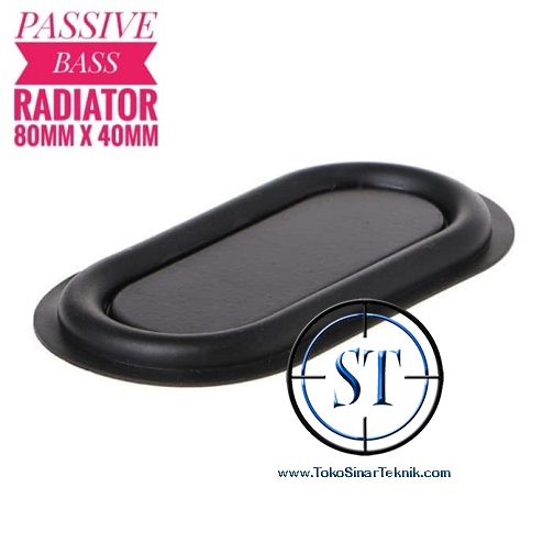 2 Pcs Bass Speaker Passive 80x40mm Radiator Bass Metal Rubber Vibration 8x4cm Penambah Penguat Bass Spiker Karet