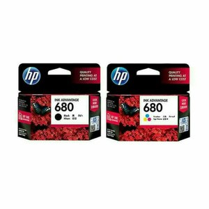 Paketan tinta HP 680 black + HP 680  colour original